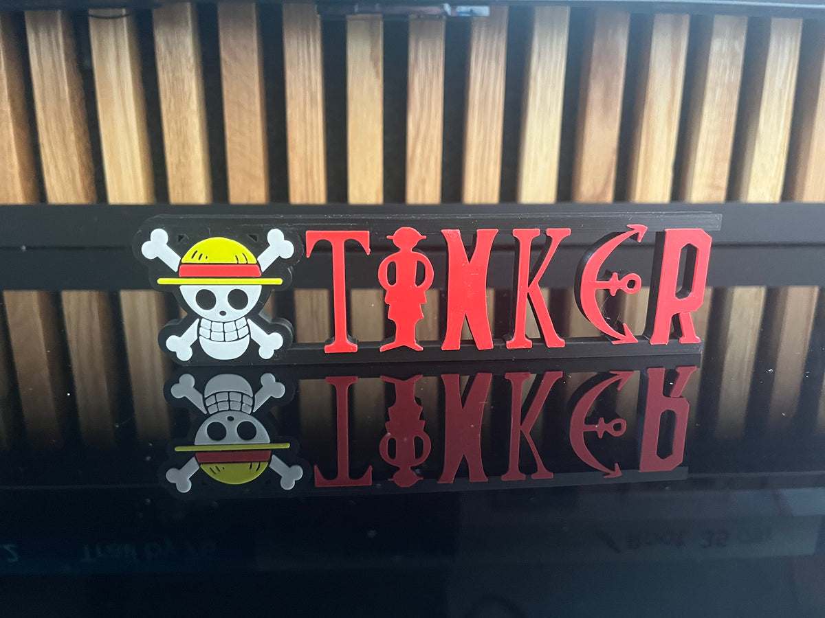Customisable One Piece Name Sign
